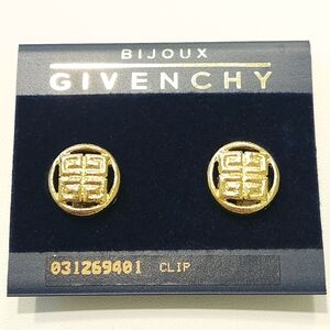 Givenchy 4G Logo Earrings NWT Vintage Givenchy Gold Tone Clip On Earrings